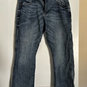 Wrangler Men's Dark Blue Relaxed Jeans